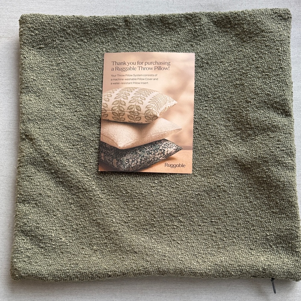 Ruggable Green Accent Pillow